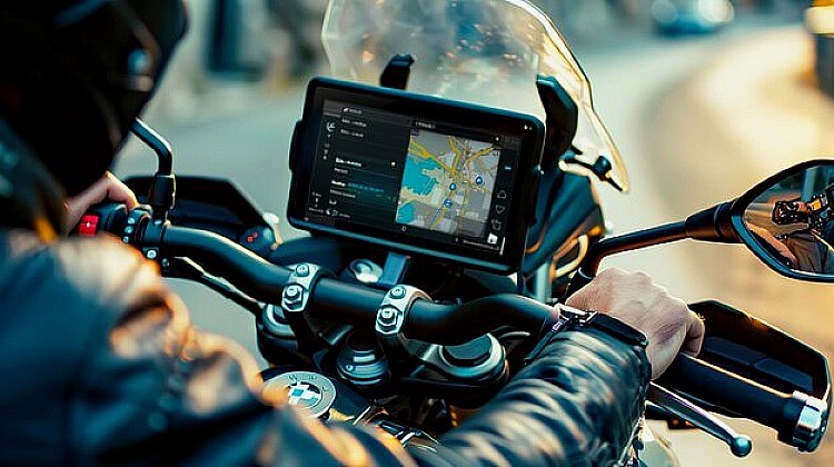 GPS su una moto