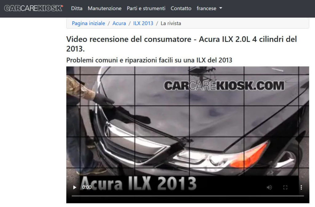 Carcarekiosk - piattaforma video per la riparazione delle auto