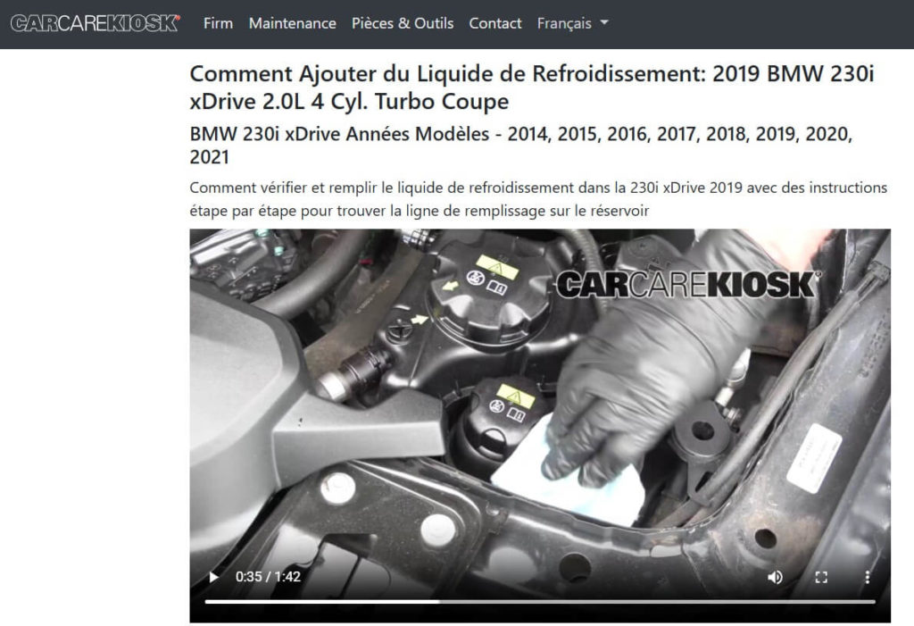 Carcarekiosk - plateforme vidéos de réparation de voiture